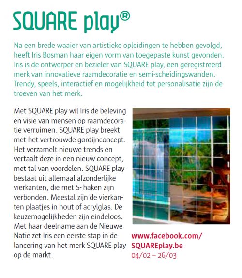 SQUARE play® artikel in folder Stad Antwerpen